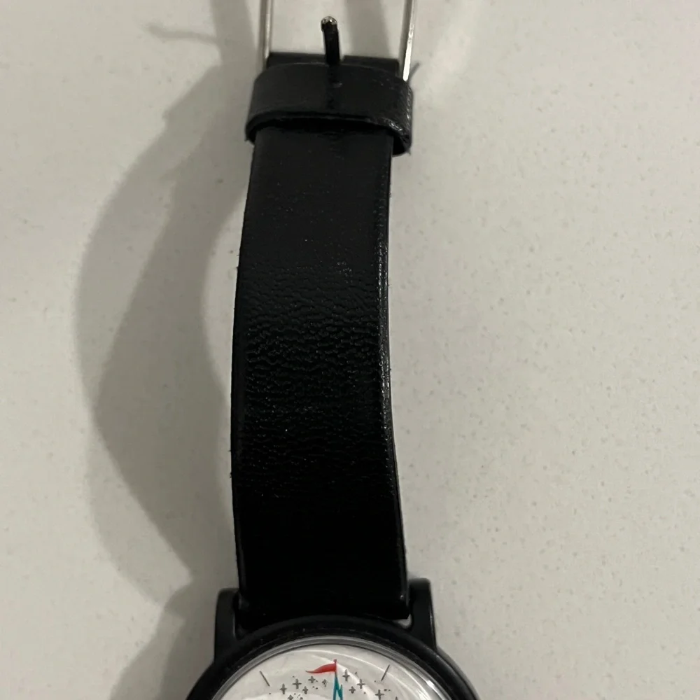Vintage Disneyland 35th anniversary celebration watch black plastic